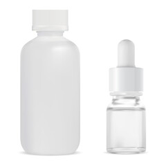 Serum cosmetic. Pipette dropper bottle mockup