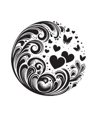 vector love hard vector art,graphics love hards icons set,vintage illustration love hard clipart,vector love hards flat style artwork design