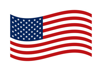 Waving USA Flag