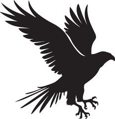 Bird black vector illustration