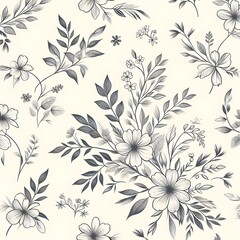 Fototapeta premium Seamless Floral Pattern.