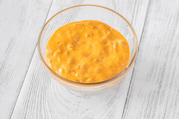 Bowl of burger sauce