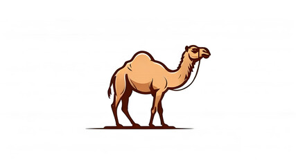 Camel logo icon on white background. Generative AI