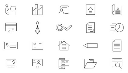 Segmentation targeting positioning line icon set. Stp, marketing, value proposition, management, business, value and company outline icon collection. UI thin outline icon pack