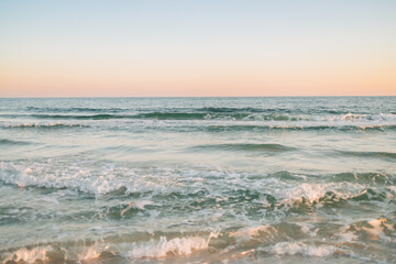 Gulf Shore beach at sunset