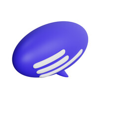 Various 3D icons of message bubbles