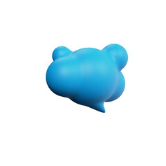Various 3D icons of message bubbles