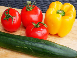 Close-up of freshly harvested vegetables