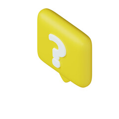 Various 3D icons of message bubbles