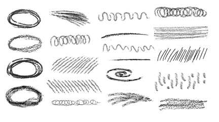 Crayon stripe kit, underline charcoal set, black pencil hand drawn collection. line scribble doodle. Sketch marker border, grunge creative text decoration. Underline brushstroke	