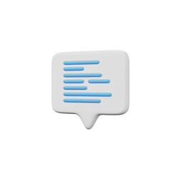 Various 3D Speech bubble icons