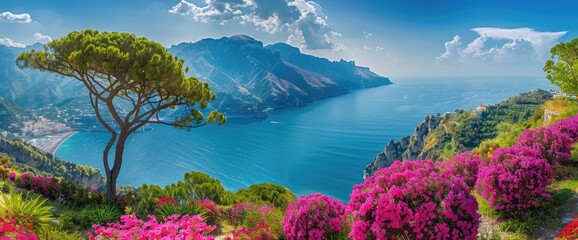 A Panoramic View of the Amalfi Coast