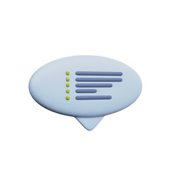 Various 3D Speech bubble icons