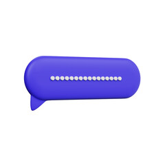 Various 3D Speech bubble icons