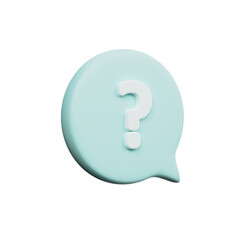 Various 3D icons of message bubbles