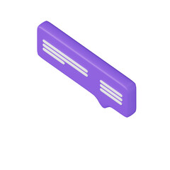 Various 3D Speech bubble icons