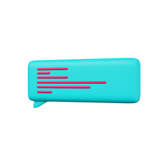 Various 3D Speech bubble icons