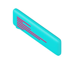 Various 3D Speech bubble icons