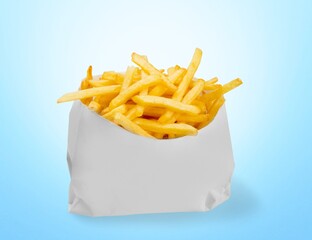 Tasty fresh French fries fast food