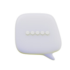 Various 3D Speech bubble icons