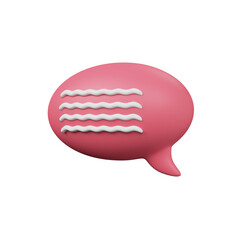 Various 3D Speech bubble icons