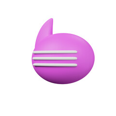 Various 3D cartoon icons of messages