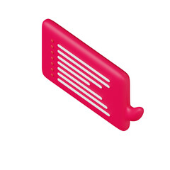 Various 3D Speech bubble icons