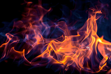 Fire flame texture for banner background. Burn abstract lights. Burning big flame. Blaze flames overlay background.