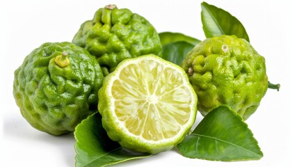 Obraz premium Isolated bergamot on white background