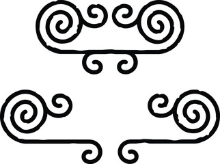 Celtic Lines and Spirals Ornament Graphics