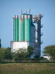 concrete plant - Modern concrete plant of Transportbeton in Dresden. Production of high-quality construction materials for diverse construction projects.