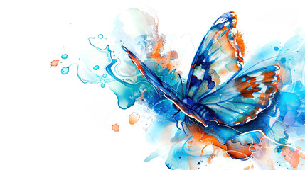 Obraz premium abstract background with butterfly