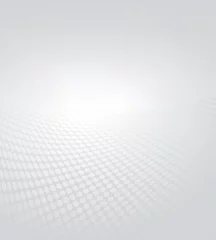Black and white soft grey color tone, abstract wavy dotted lines halftone background banner design. Vector illustration. © HAKKI ARSLAN
