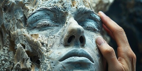 Blind sculptor uses touch to create a hauntingly beautiful abstract form