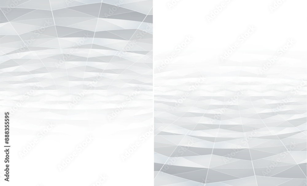 Poster abstract soft white and gray color tone, gradient art perspective background. vector illustration.