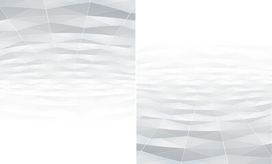 Abstract soft white and gray color tone, gradient art perspective background. Vector illustration.