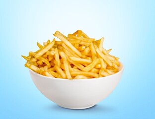 Tasty fresh French fries fast food