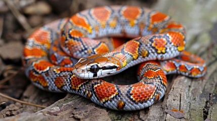 Fototapeta premium Snake species called corn snake
