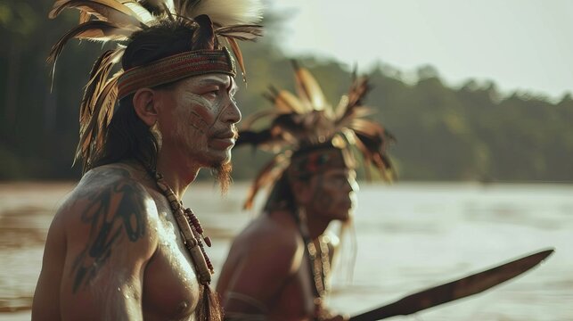 brazilian indians of the pataxo tribe in south bahia brazil