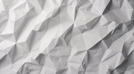Obraz premium Abstract crumpled white paper texture background, ideal for design