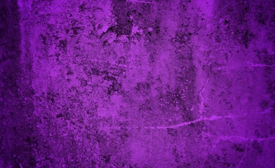 blank dark violet or purple soft grained cement stone tile texture background with dark gradient corner. abstract vignette violet or purple plaster wall background.