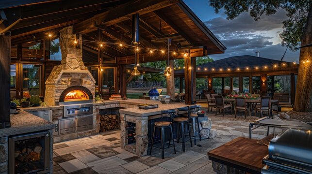 Covered outdoor kitchens discount