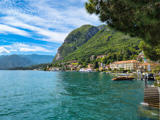 A view over Lake Como near Menaggio in Italy