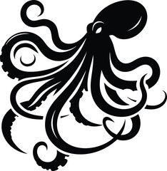 Adobe Illustrator Artwork octopus silhouette