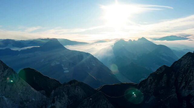 Cloud Sky Mountain Atmosphere World Highland Landscape Slope Cumulus Valley Hill Horizon Massif Fell