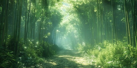 World Bamboo Day lush bamboo forest, September 18th