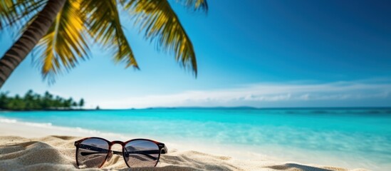 Sunglasses on a Tropical Beach