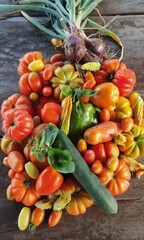 fresh vegetables on the market