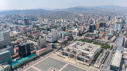 Ulaan Baatar Ulanbator Mongolei Luftaufnahme