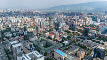 Ulaan Baatar Ulanbator Mongolei Luftaufnahme
